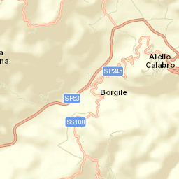 Aiello Calabro Street Map