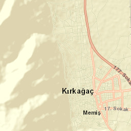 Kırkağaç Street Map