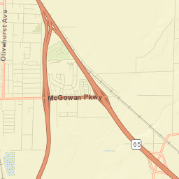 Olivehurst Street Map