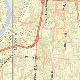 36-62 West Pershing Road Kansas City Street Map