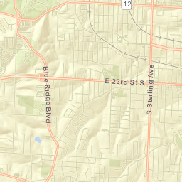 9801-9899 E 25 Street South, Independence Street Map