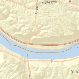Delhi Hills Street Map