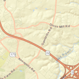 Gambrills Street Map