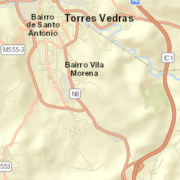 Torres Vedras Street Map