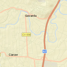 Alcàntera de Xúquer Street Map