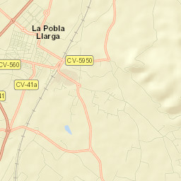 La Pobla Llarga Street Map