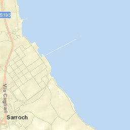 Sarroch Street Map