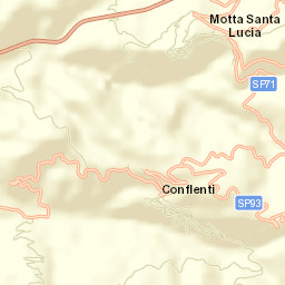 Conflenti Street Map
