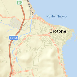 Crotone Street Map