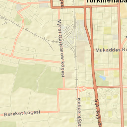 Türkmenabat Street Map