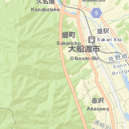 Ōfunato-shi Street Map