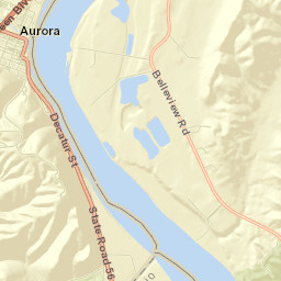 Aurora Street Map