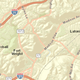 Fort Mitchell Street Map