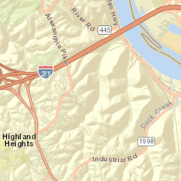 Highland Heights Street Map