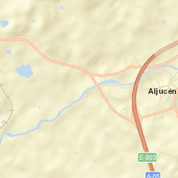 Aljucén Street Map