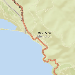 Menídi Street Map