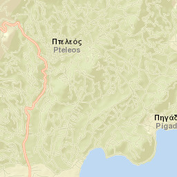 Pteleós Street Map