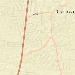 Shahrisabz Street Map