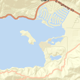 Clearlake Oaks Street Map