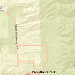 Woodland Park Street Map