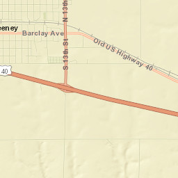 WaKeeney Street Map