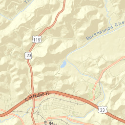 Buckhannon Street Map
