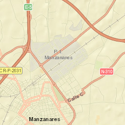 Manzanares Street Map