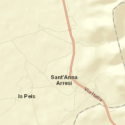 Sant'Anna Arresi Street Map