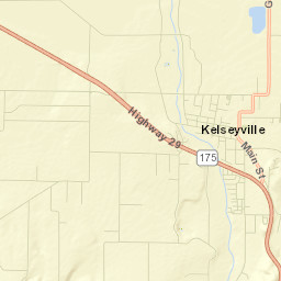 Kelseyville Street Map