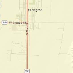 Yerington Street Map