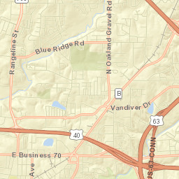 1903-1999 Monroe Street Columbia Mo Street Map