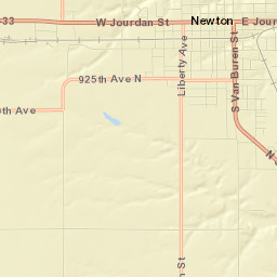 Newton Street Map