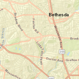 Bethesda Street Map