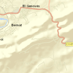 Genovés Street Map