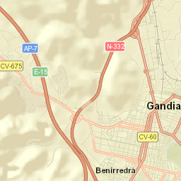 Gandia Street Map