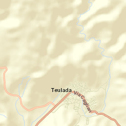 Teulada Street Map