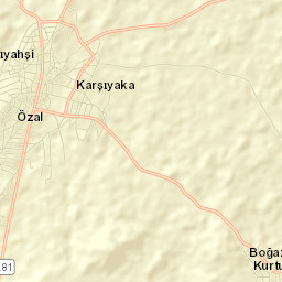 Sarıyahşi Street Map