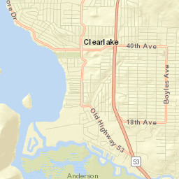 Clearlake Street Map