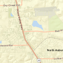 North Auburn Street Map