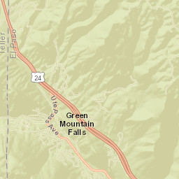 9970-9998 Chipita Park Rd, Pike National Forest, Cascade Street Map