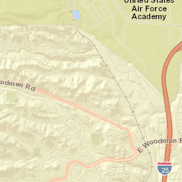 Ronald Reagan Hwy Colorado Springs CO Street Map