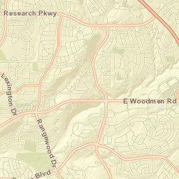 3728 Misty Meadows Drive Colorado Springs Street Map