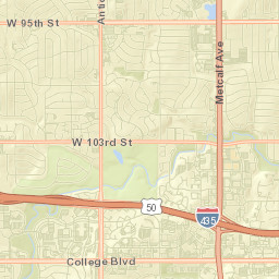 9356-9398 Indian Creek Parkway Overland Park KS Street Map