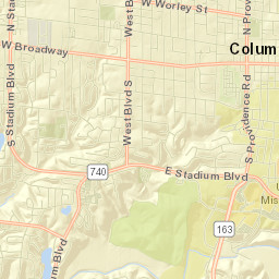 601 Missouri 740, University of Missouri Street Map