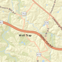 Wolf Trap Street Map