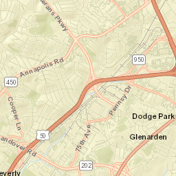 Glenarden Street Map