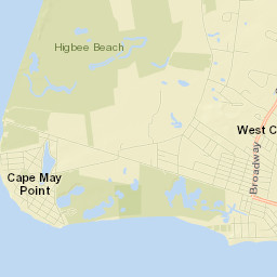 West Cape May Street Map