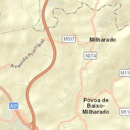 Milharado Street Map