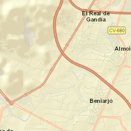 Real de Gandía Street Map