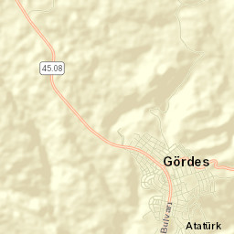 Gördes Street Map